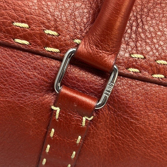 Fendi Selleria Metallic Rust Color Shoulder Bag - Picture 6 of 13
